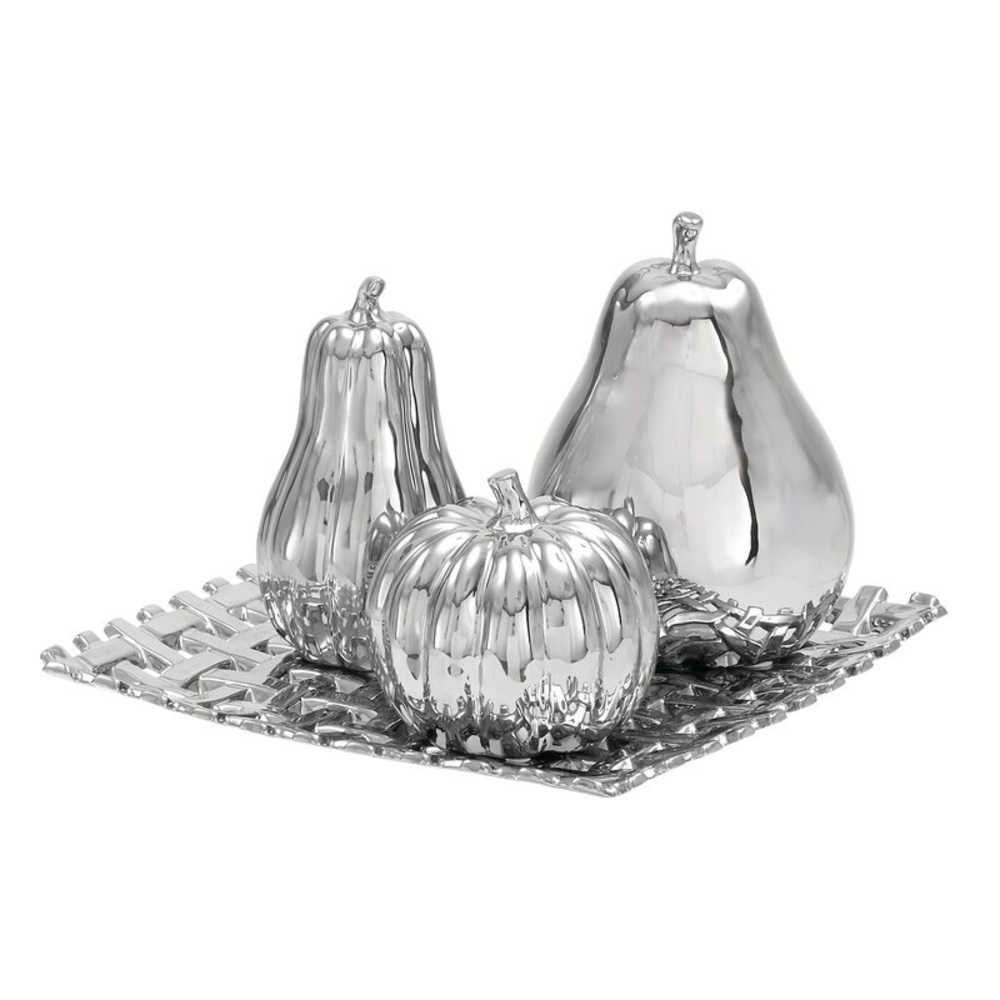 🔴🔴SOLD OUT🔴🔴Large Ceramic Plate with Fruit Sculptures